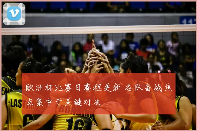 欧洲杯比赛日赛程更新 各队备战焦点集中于关键对决